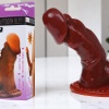 Baıle Ultra Realistik Kahverengi Dildo Penis Kılıfı