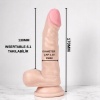 XS HunkEagle Orta Boy Penis Et Dokusu Süper Realistik Dildo 17cm