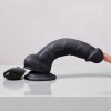 XS 17 CM Vantuzlu Titreşimli Realistik Vibratör Zenci Penis Dildo