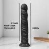 Xise 24 CM Vantuzlu Gerçekçi Realistik Zenci Penis Dildo