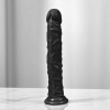 Xise 24 CM Vantuzlu Gerçekçi Realistik Zenci Penis Dildo