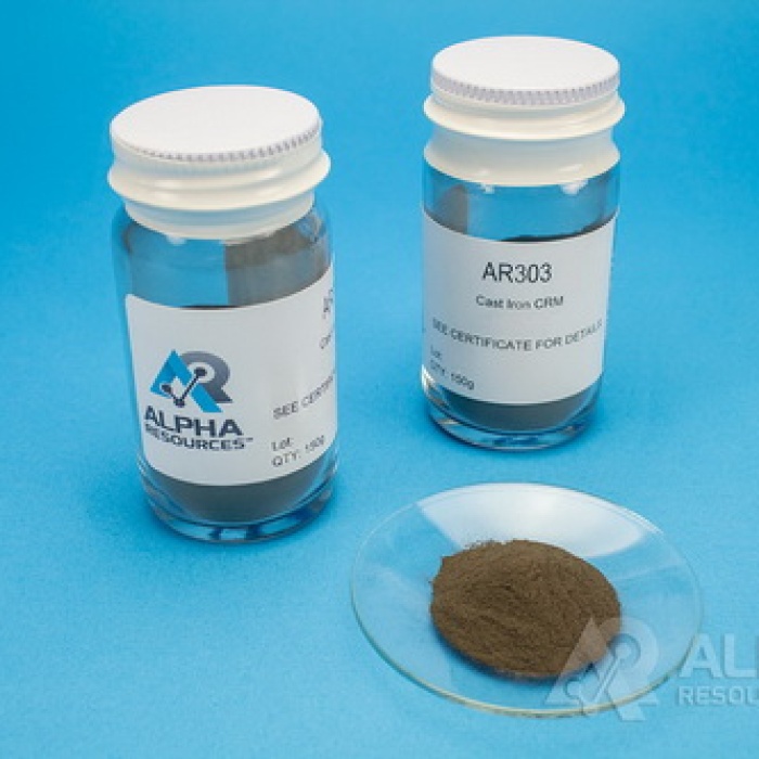 Carbon and Sulfur in Nodular Iron CRM (C=3.88% S=0.021%)