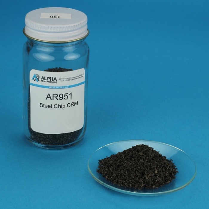 Carbon, Sulfur and Nitrogen Steel Chip CRM (C= 0.167%, S= 0.022%, N= 0.0100%)