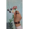 Hediyelik,el Yapımı %100 Bakır Takı Set.bilezik,yüzük,küpe,kolye Tam Set.no:10