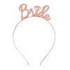 Rose Gold Renkli Taşlı “Bride” Gelin Tacı