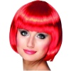 Kırmızı Renk Parti Peruğu Küt Saç