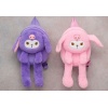 Peluş Işıklı Oynar Kulaklı Kuromi Sırt Çantası