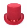 Kırmızı Fötr Şapka Sihirbaz Şapkası
