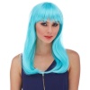 Turkuaz Mavi Parti Peruğu