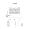 Beyaz Kablosuz Klavye Ve Mouse Seti