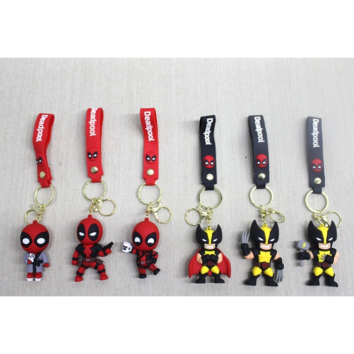 Deadpool Wolverine Silikon Anahtarlık