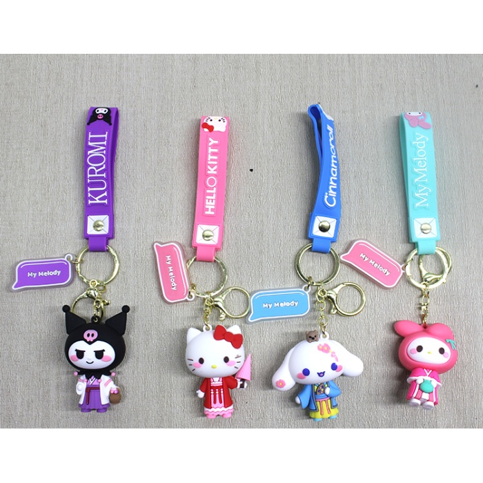 Silikon Kuromi, Hello Kitty, My Melody Anahtarlık