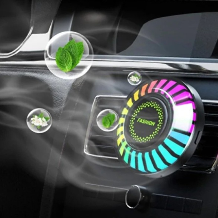 Araç İçi Koku Hazneli RGB Sese Duyarlı LED Işık