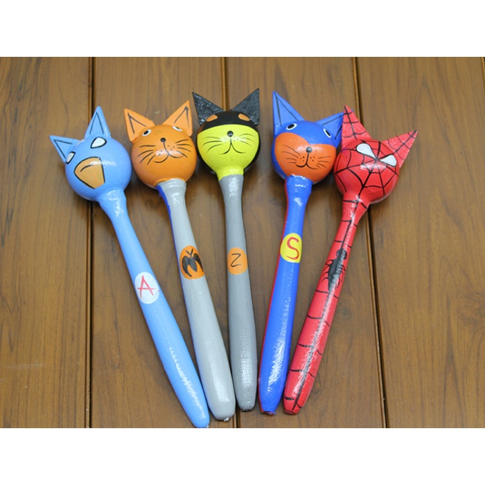 Ahşap 5li Marakas Seti Model 1