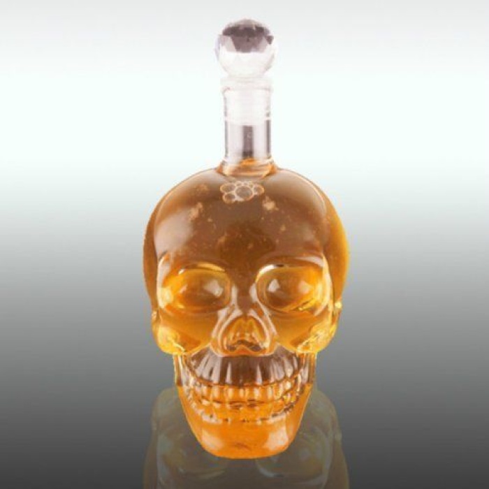 Crystal Head Kuru Kafa Cam Şişe 350 Ml