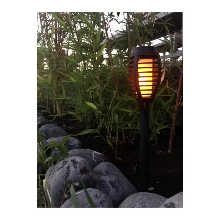 Solar Alev Efektli Bahçe Lambası