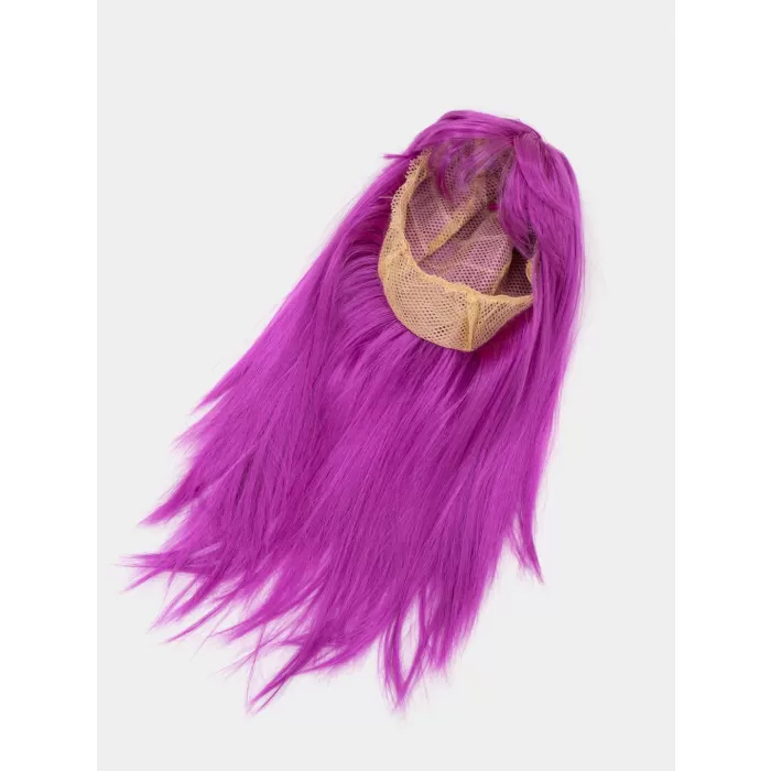 Fuşya Renk Düz Kesim Peruk