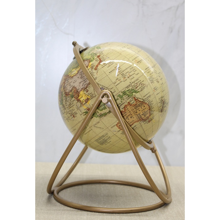 Dekoratif Metal Standlı Dünya Küre - Model 3