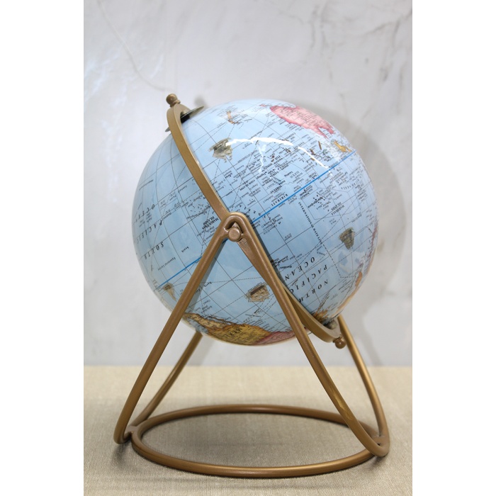 Dekoratif Metal Standlı Dünya Küre - Model 2