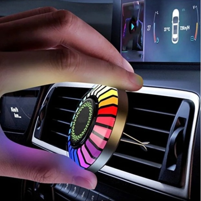 Araç İçi Koku Hazneli RGB Sese Duyarlı LED Işık