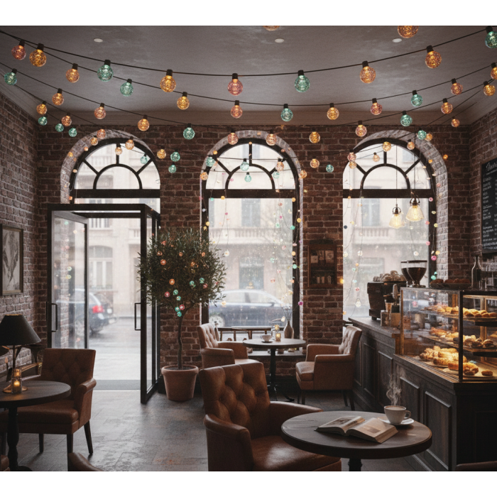 Kristal Top Gün Işığı Dekoratif Işık 5 Metre 28 LED