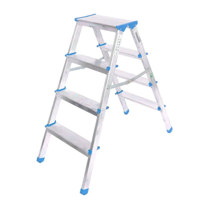 4+4 Çift Basamaklı Alüminyum Metal Merdiven