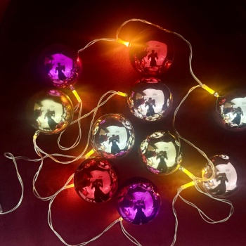 2 Metre 10 Led Pilli 2 Kademeli Parlak Top Led