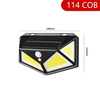 Hareket Sensörlü Bahçe Lambası 114 Led 3 Mod