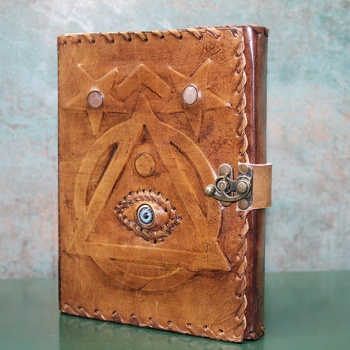 Taşlı Deri Defter Model 4