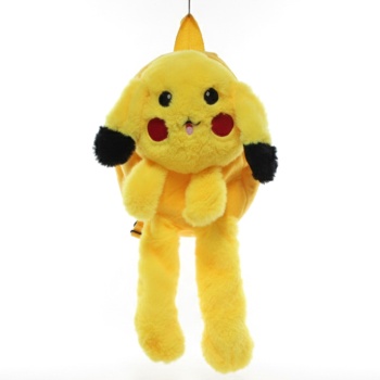 Peluş Işıklı Oynar Kulaklı Pikachu Sırt Çantası
