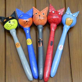 Ahşap 5li Marakas Seti Model 2