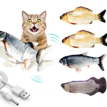 Hareketli Balık Kedi Oyuncağı Şarjlı