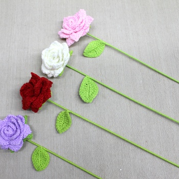 El Örgüsü Tekli Gül