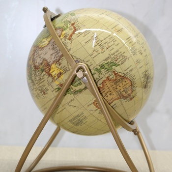 Dekoratif Metal Standlı Dünya Küre - Model 3