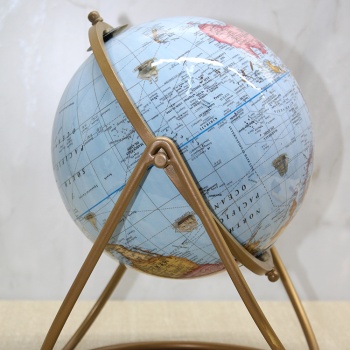 Dekoratif Metal Standlı Dünya Küre - Model 2