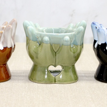 El Tasarımlı Seramik Buhurdanlık Model 2