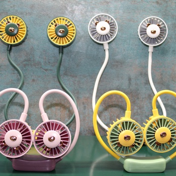 Kuromi Şarjlı Boyun Fanı Vantilatör 2 Kademeli