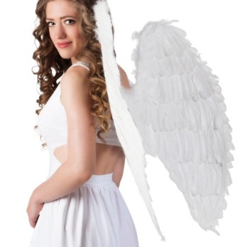 Beyaz Renkli Büyük Boy Melek Kanadı