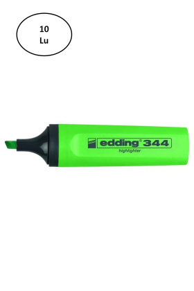 Eddıng Fosforlu Kalem Yeşil 10lu