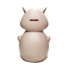 Pembe Kedi Figürlü Açılmaz Plastik Kumbara 20x13 cm
