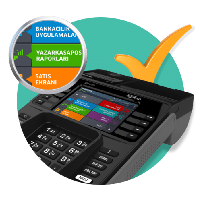 Ingenico İde 280 Yeni Nesil Masaüstü Yazarkasa Pos
