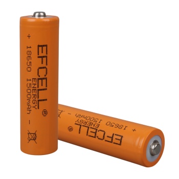 EFCELL 3.7 VOLT 1500 MAH ŞARJ EDİLEBİLİR LI-ION 18650 BAŞLIKLI PİL