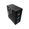 GameboosterGB-PE05B 600w 80+ USB3.0 Full Siyah Tempered Glass RGB Fanlı kasa