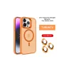 Joko iPhone 14 Pro Max Kılıf Flet Lens Magsafe Kapak - Turuncu