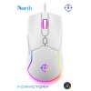 North Air White RGB Kablolu Profesyonel Oyuncu Mouse