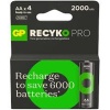 GP AA 2100 mAh Şarjlı Kalem Pil 4lü Paket ReCyko Pro GP210AAHCBEM-2GB4