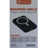 SnapMax SNP-3005 10.000 mah Kablosuz Hızlı Şarj Magsafe Powerbank LED Ekranlı Çoklu Girişli