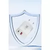 Konfulon C89Q 1 Adet 30W Type-C ve 1 Adet 22.5W USB Çıkışlı Ekstra DL48 1M USB to Lightning Kablolu PD Şarj Cihazı - Beyaz