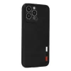 Newface iPhone 13 Pro Max Kılıf Loop Deri Silikon - Siyah