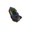 Karler Bass KRM2 RGB Motosiklet Sürücüleri İçin IPX6 Su Geçirmez Özellikli Kablosuz Bluetooth Kulaklık - Siyah